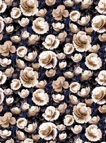 533444-手绘 油画风 花卉 服装 家纺 沙