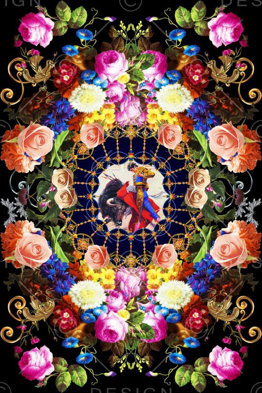 定位图案 大牌女装印花华亿平台图片