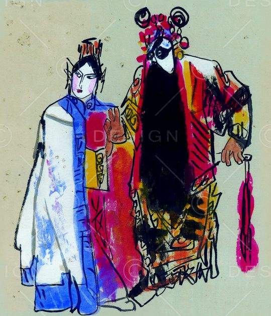 中国风印花华亿平台图片