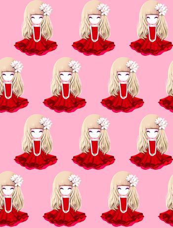 533493-卡通小女孩