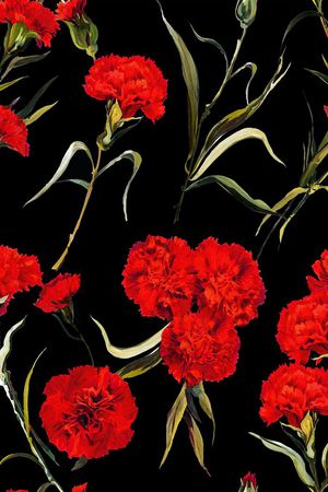 欧美时尚花卉印花华亿平台图片