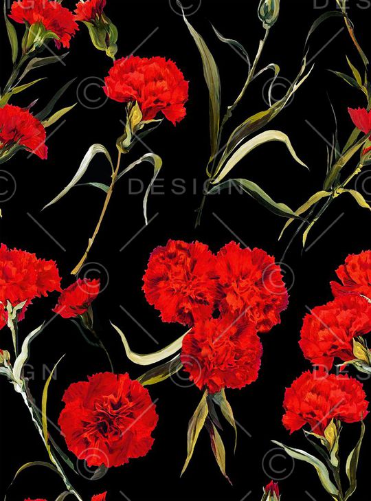 欧美时尚花卉印花华亿平台图片