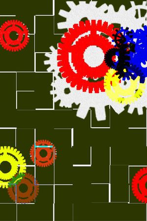 齿轮印花华亿平台图片