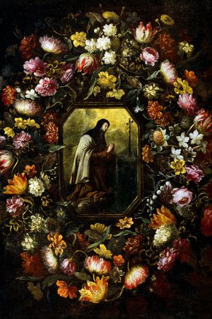 油画花卉印花华亿平台图片