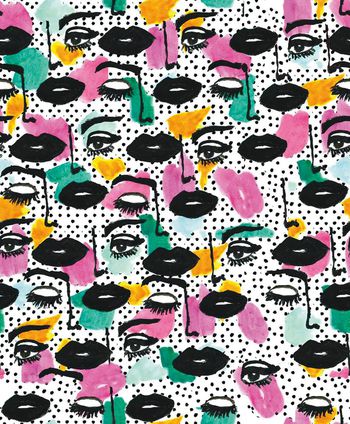 533686-原创时尚大牌眼睛 波点 绘画华亿平台