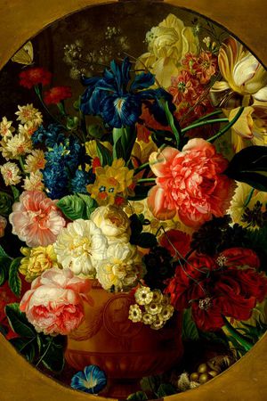 油画花卉印花华亿平台图片