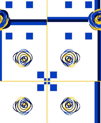 533735-2016春夏男女装衬衫几何花朵变异