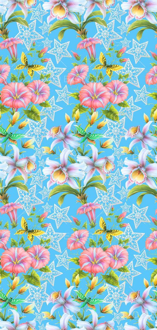 田园风印花华亿平台图片