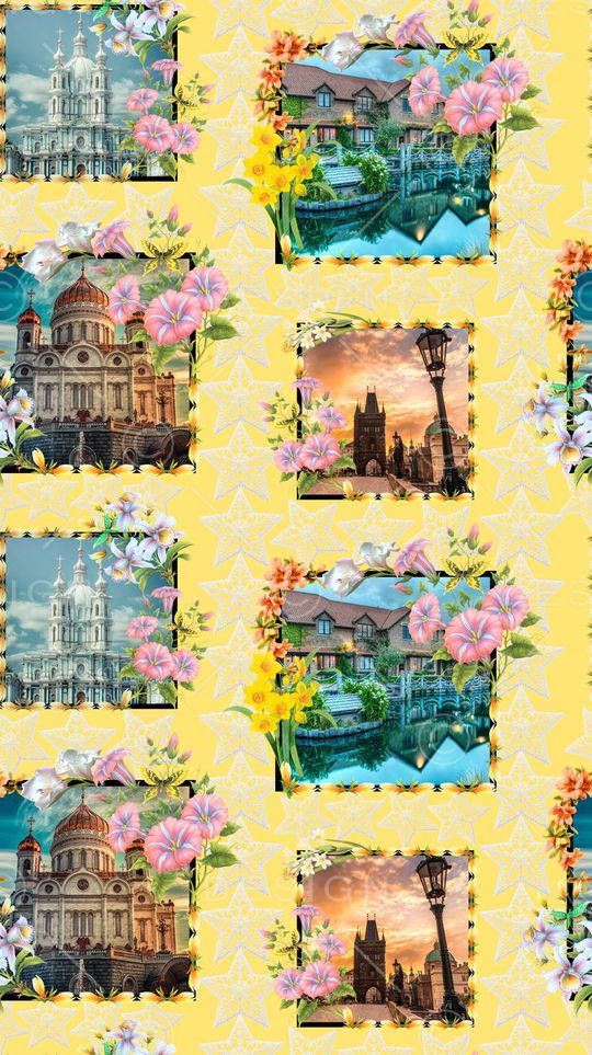 田园风印花华亿平台图片