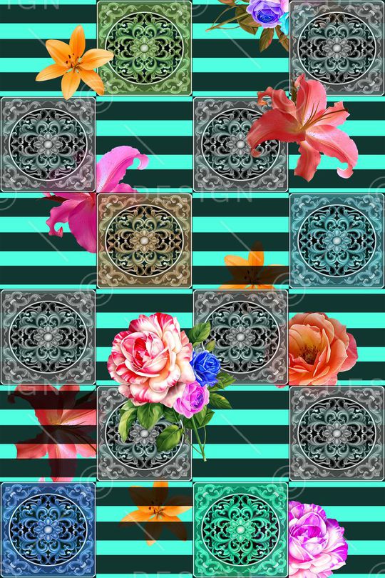 时尚印花华亿平台图片