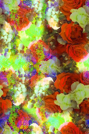 彩色波点印花华亿平台图片