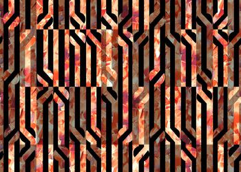 533898-几何条纹 油画肌理 男士 夹克面料