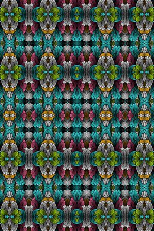 几何条纹印花华亿平台图片