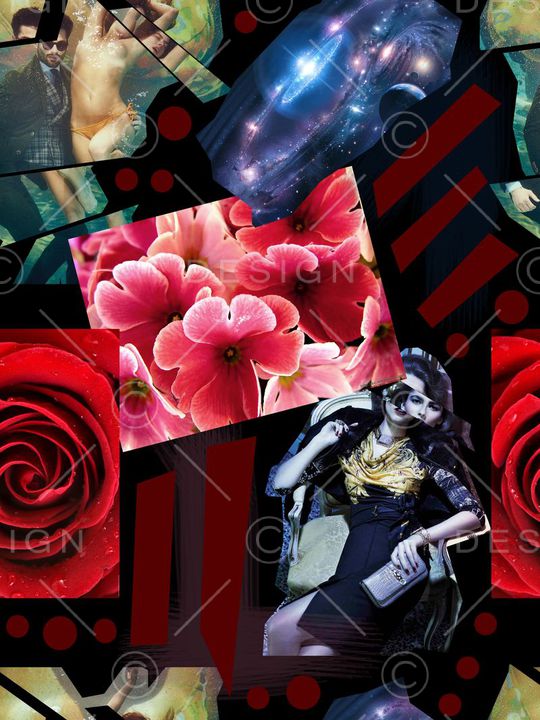 男装华亿平台印花华亿平台图片