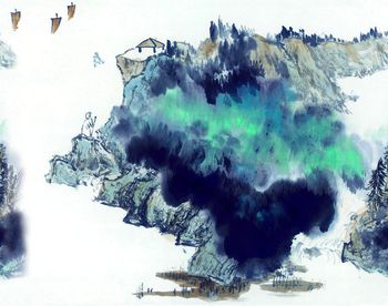 中国风印花华亿平台图片