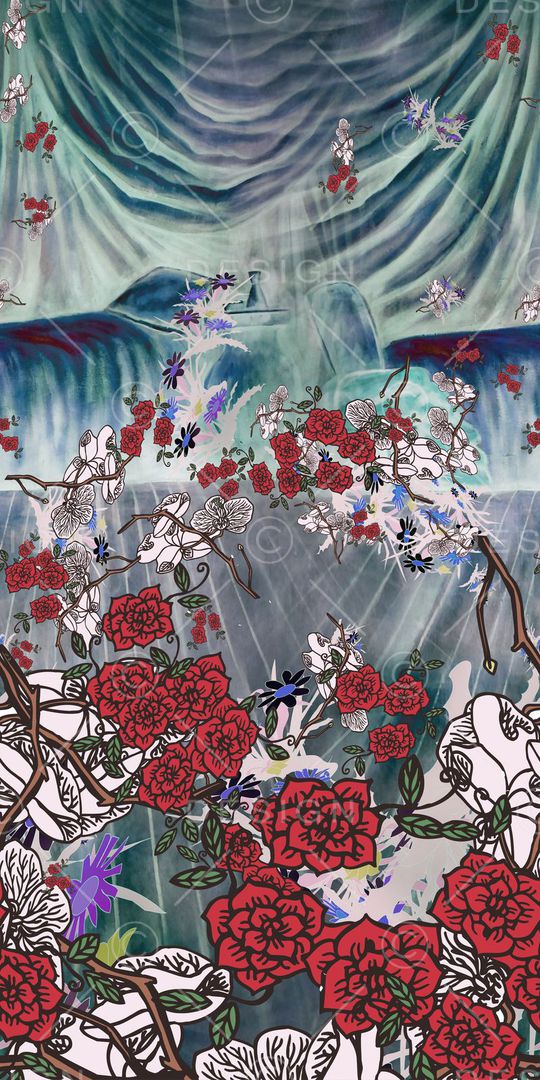 定位花印花华亿平台图片