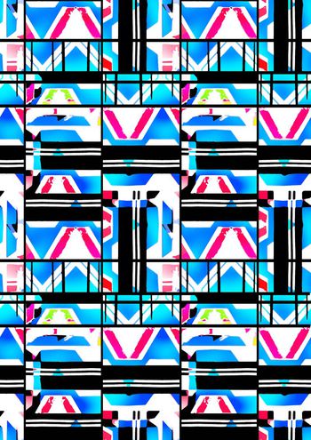 534087-抽象变形几何 运动休闲 系列 夹克