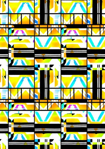 534088-抽象变形几何 运动休闲 系列 夹克