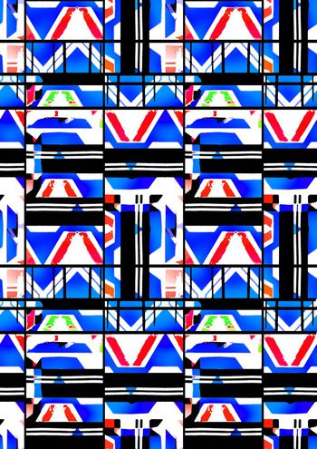 534089-抽象变形几何 运动休闲 系列 夹克