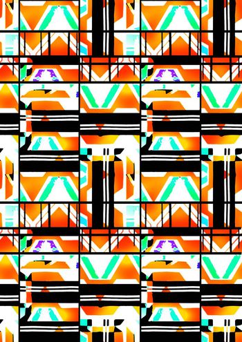 534090-抽象变形几何 运动休闲 系列 夹克