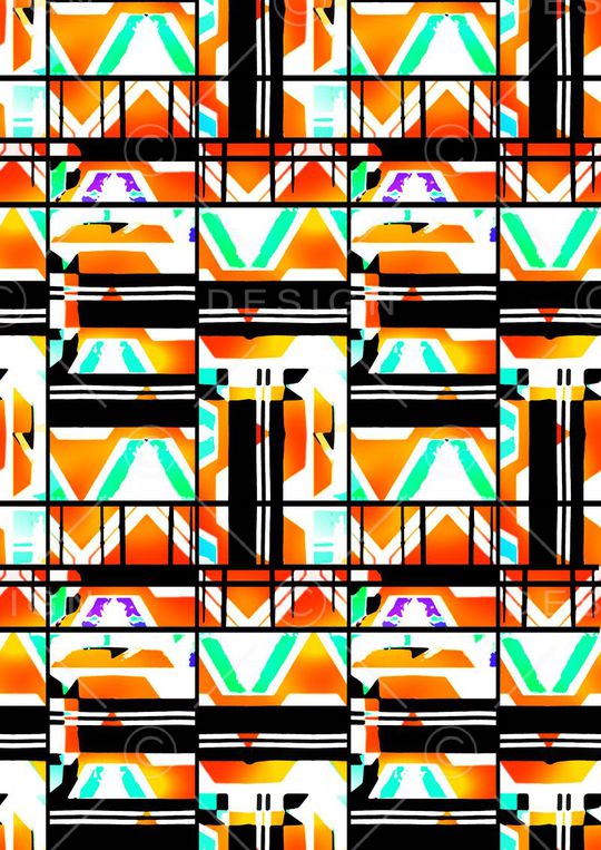 抽象印花华亿平台图片