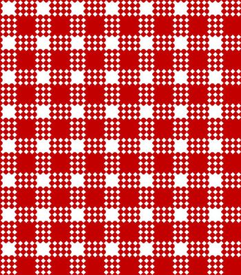 经典格子花印花华亿平台图片