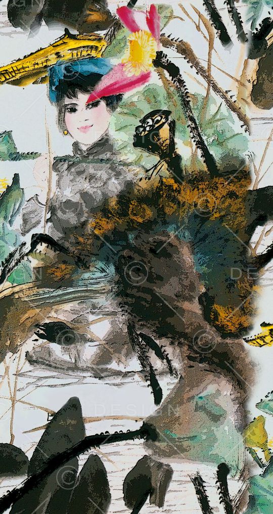 中国风印花华亿平台图片