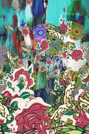 复古时尚印花华亿平台图片