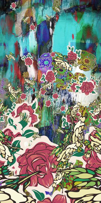 复古时尚印花华亿平台图片