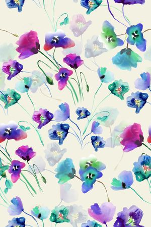 流行时尚优雅印花华亿平台图片