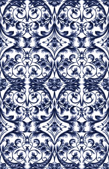 534438-青花瓷花纹