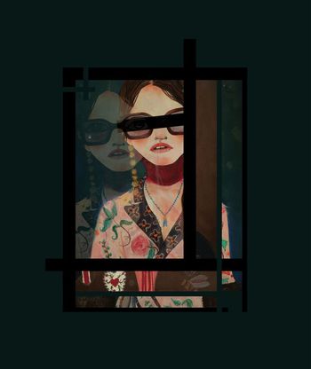 GUCCI时尚女魔头印花华亿平台图片