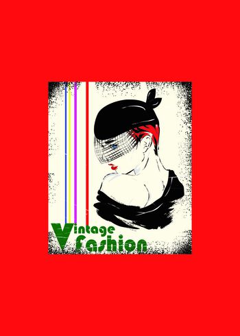 534475-插画蒙面美女