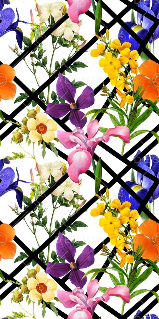 田园风印花华亿平台图片