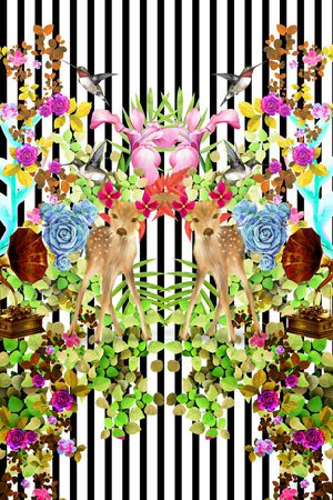 MAX-定位欧美民族风印花华亿平台图片