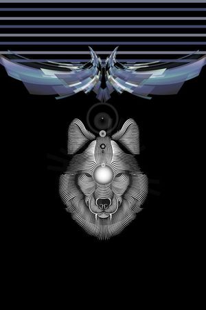 狼头印花华亿平台图片