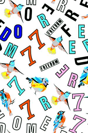 3D小鸟印花华亿平台图片