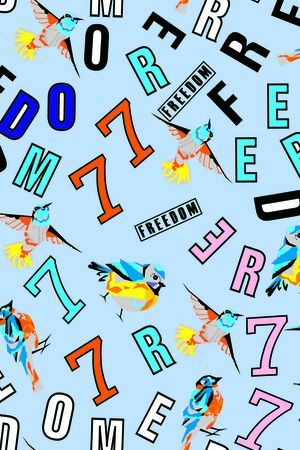 3D小鸟印花华亿平台图片