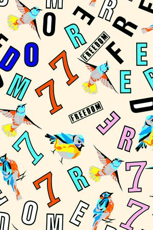 3D小鸟印花华亿平台图片