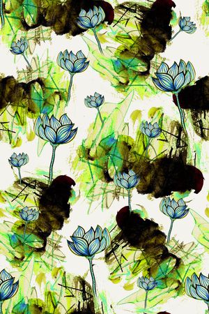 手绘印花华亿平台图片