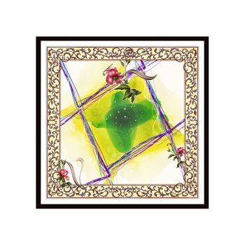 欧式印花华亿平台图片