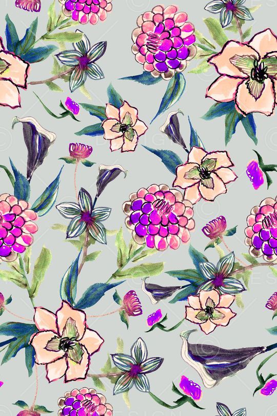 手绘印花华亿平台图片