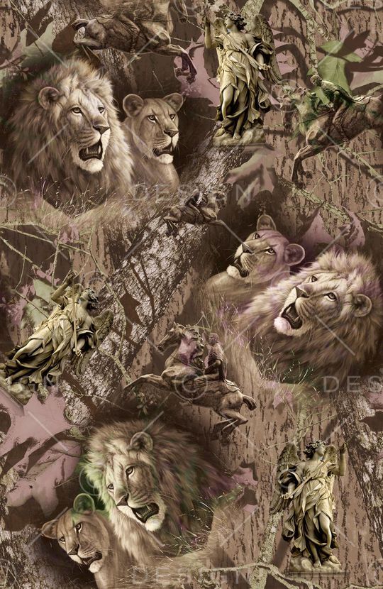 复古动物老虎印花华亿平台图片