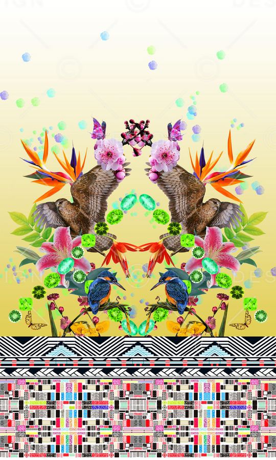 时尚潮流印花华亿平台图片