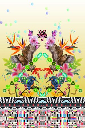 时尚潮流印花华亿平台图片