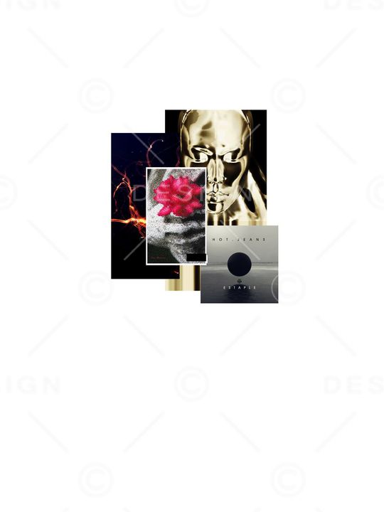 抽象花卉印花华亿平台图片