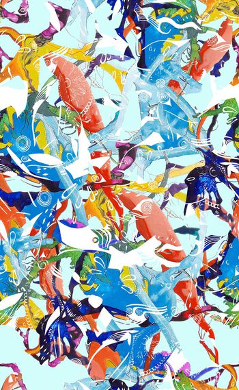 534863-欧美流行时尚绚丽插画