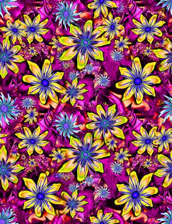 534868-未来科技数码 花卉 服装 丝巾 花