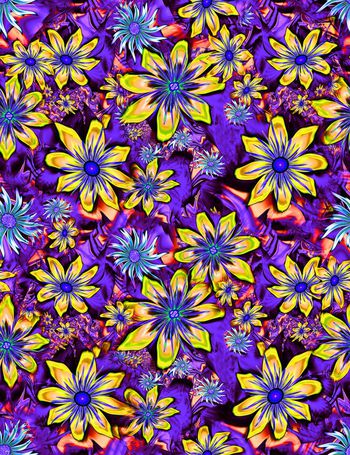 534869-未来科技数码 花卉 服装 丝巾 花