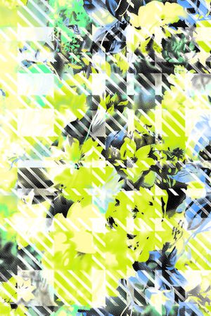 几何花印花华亿平台图片